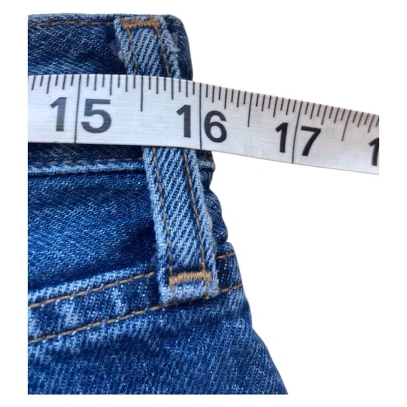 AGOLDE 90s Pinch Waist Jeans High Rise Rigid denim Straight Leg Button Fly Sz 30 - Picture 6 of 12